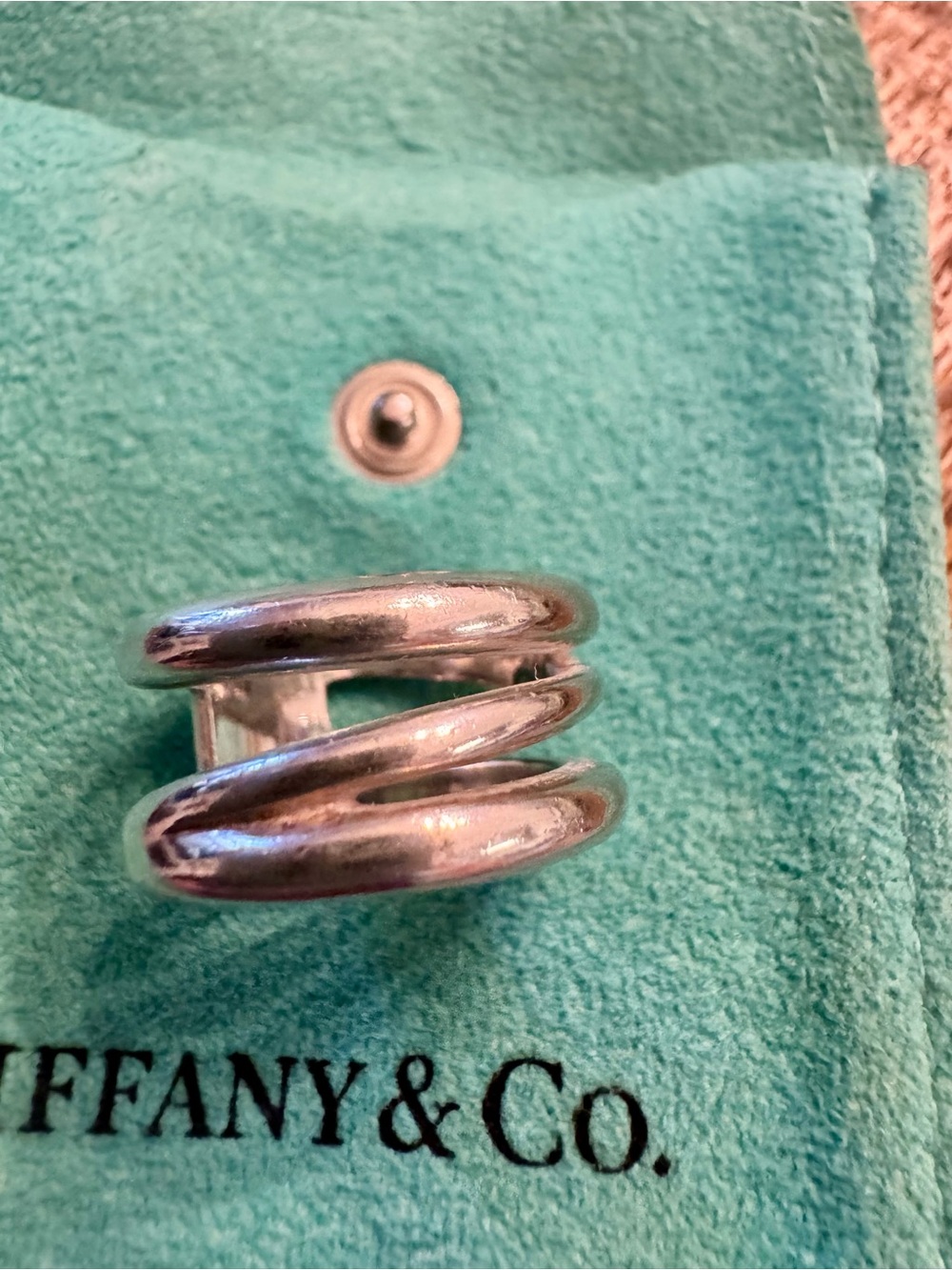 Tiffany & Co. Sterling Silver Retired 1837 Element Ring